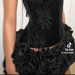 Fanci club rose mini skirt